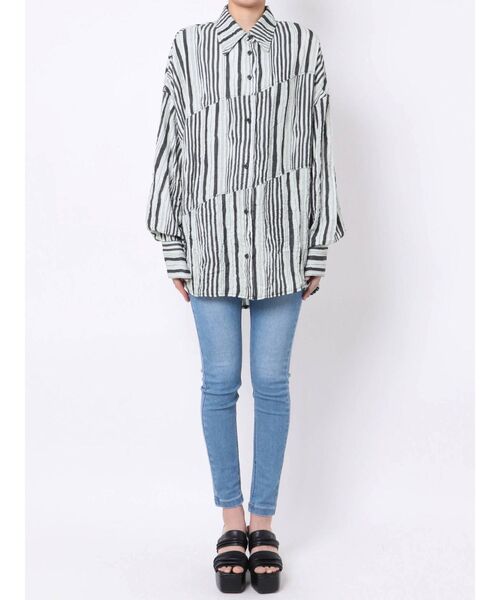 EMODA（エモダ）の「スイッチングストライプシャツ（シャツ/ブラウス・レディース・その他1/その他・FREE）」の15枚目の写真