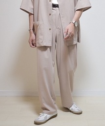 INTER FACTORY | ファッションインフルエンサー たいが - リネンタッチタックイージーパンツ　made in INTER FACTORY(その他パンツ)