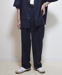 INTER FACTORY | ファッションインフルエンサー たいが - リネンタッチタックイージーパンツ　made in INTER FACTORY(その他パンツ)