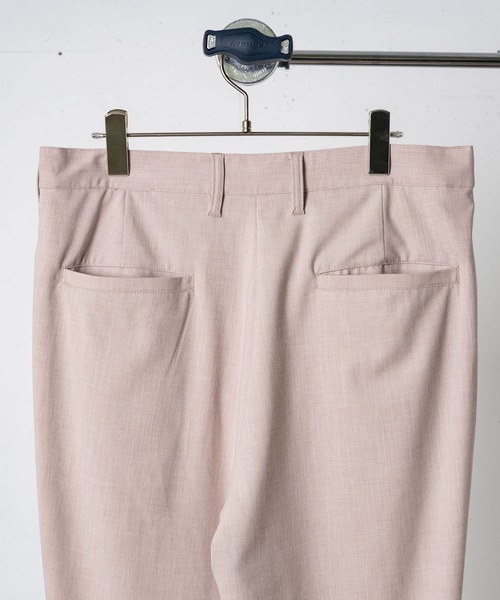 INTER FACTORY（インターファクトリー）の「ファッションインフルエンサー たいが - リネンタッチタックイージーパンツ　made in INTER FACTORY（その他パンツ・メンズ・チャコールグレー/ベージュ・MEDIUM/LARGE）」の10枚目の写真