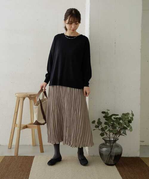 URBAN RESEARCH DOORS（アーバンリサーチドアーズ）の「ランダムプリーツスカート（スカート・レディース・グレー系その他/ブラック系その他・ONE）」の7枚目の写真