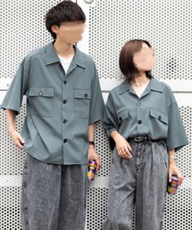 PairPair | ダブルポケットルーズシャツ（ユニセックス）(シャツ/ブラウス)