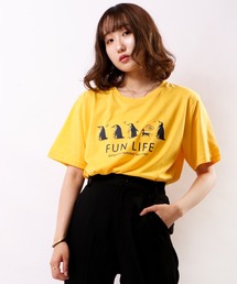 ロゴメーセージプリントTシャツ吸水速乾