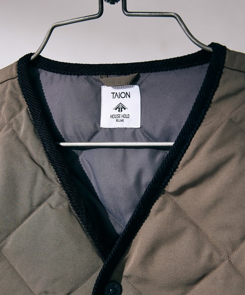 TAION（タイオン）の「【TAION×HOUSE HOLD/タイオン】別注 キルティング ダウンジャケット（ダウンジャケット/コート・メンズ・ネイビー/カーキ/ブラック・3/2/4）」の17枚目の写真