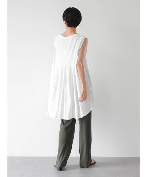 AMERICAN HOLIC（アメリカンホリック）の「リラックスリブカットパンツ（その他パンツ・レディース・チャコールグレー/アイボリー・S/M/L）」の7枚目の写真