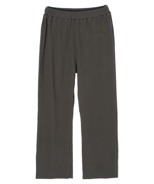 AMERICAN HOLIC（アメリカンホリック）の「リラックスリブカットパンツ（その他パンツ・レディース・チャコールグレー/アイボリー・S/M/L）」の19枚目の写真