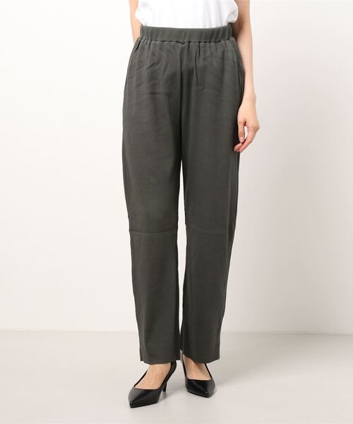 AMERICAN HOLIC（アメリカンホリック）の「リラックスリブカットパンツ（その他パンツ・レディース・チャコールグレー/アイボリー・S/M/L）」の14枚目の写真