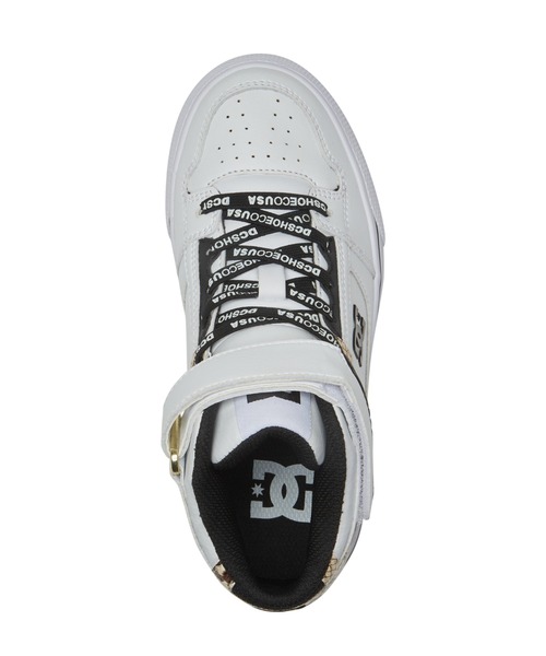 DC SHOES（ディーシーシューズ）の「Ks PURE HIGH-TOP SE/DCキッズスニーカーハイカット（スニーカー・キッズ・ホワイト/ブラック/ホワイト系その他・22cm/23cm/24cm/18cm/19cm/20cm/21cm/17cm）」の9枚目の写真