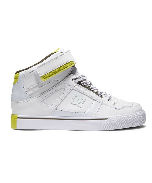 DC SHOES（ディーシーシューズ）の「Ks PURE HIGH-TOP SE/DCキッズスニーカーハイカット（スニーカー・キッズ・ホワイト/ブラック/ホワイト系その他・22cm/23cm/24cm/18cm/19cm/20cm/21cm/17cm）」の4枚目の写真