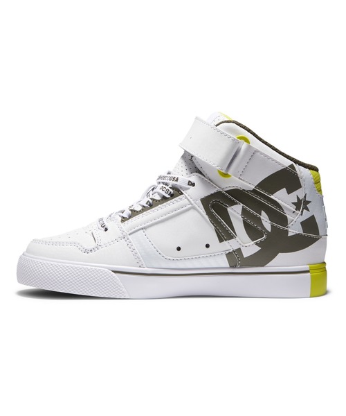 DC SHOES（ディーシーシューズ）の「Ks PURE HIGH-TOP SE/DCキッズスニーカーハイカット（スニーカー・キッズ・ホワイト/ブラック/ホワイト系その他・22cm/23cm/24cm/18cm/19cm/20cm/21cm/17cm）」の7枚目の写真