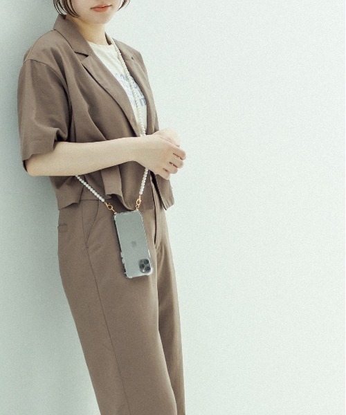 OLIVE des OLIVE（オリーブデオリーブ）の「パールチェーンiphoneケース（スマホケース/カバー・レディース・ホワイト/オフホワイト・FREE）」の15枚目の写真