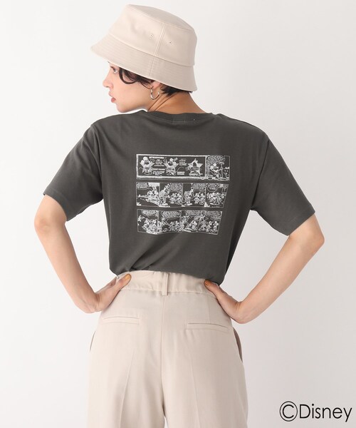 AG by aquagirl（エージーバイアクアガール）の「◆【ミッキー&フレンズ】コミックアートT 限定アイテム（Tシャツ/カットソー・レディース・ライトベージュ/レッド系1/ガンメタ/ホワイト系・38/36）」の4枚目の写真