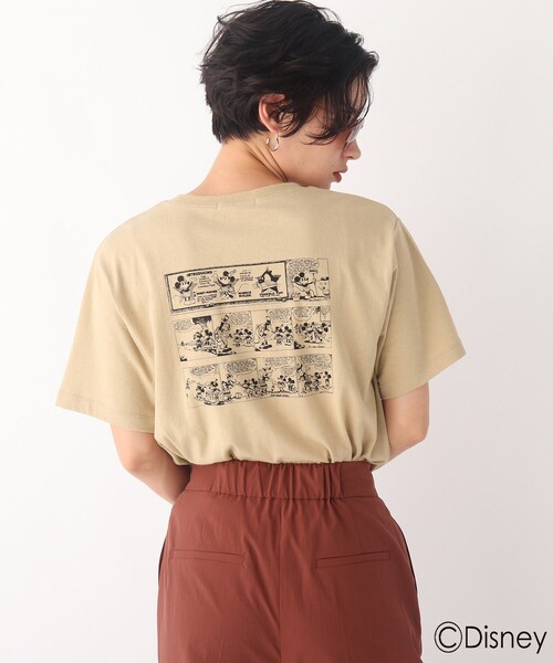 AG by aquagirl（エージーバイアクアガール）の「◆【ミッキー&フレンズ】コミックアートT 限定アイテム（Tシャツ/カットソー・レディース・ライトベージュ/レッド系1/ガンメタ/ホワイト系・38/36）」の18枚目の写真