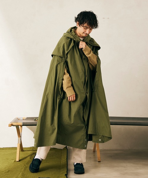 JOURNAL STANDARD relume(ジャーナルスタンダード レリューム)の「【ARMY TWILL/アーミーツイル】別注 テントポンチョ(ポンチョ・メンズ・カーキ・FREE)」の2枚目の写真