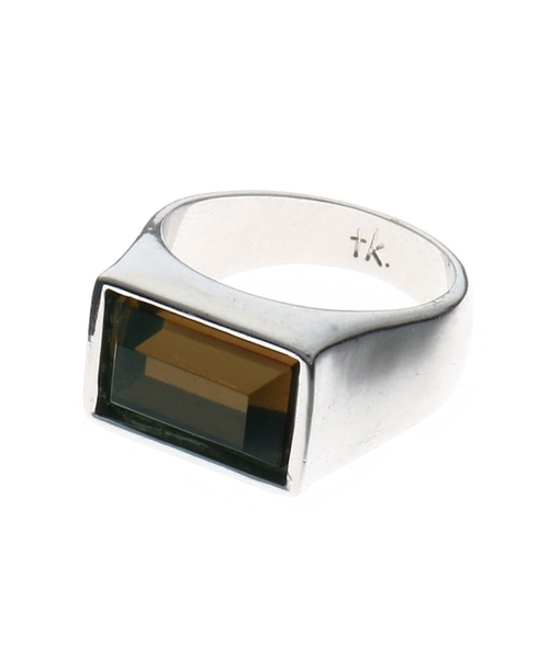 tk.TAKEO KIKUCHI（ティーケータケオキクチ）の「◆大理石&ガラスリング（リング・メンズ・ライトグレー/ブラック系3/ホワイト系4/ライトブルー/オレンジ/ブラウン系・22/33）」の12枚目の写真