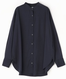 Grand PARK | シルキータッチラウンドヘム長袖シャツ(シャツ/ブラウス)