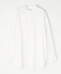 Grand PARK | シルキータッチラウンドヘム長袖シャツ(シャツ/ブラウス)