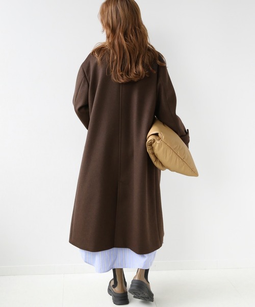 JOURNAL STANDARD relume（ジャーナルスタンダード　レリューム）の「ウールビーバーステンカラーコート◆（ステンカラーコート・レディース・ブラウン/ブラック・42/36/40/34/38）」の13枚目の写真
