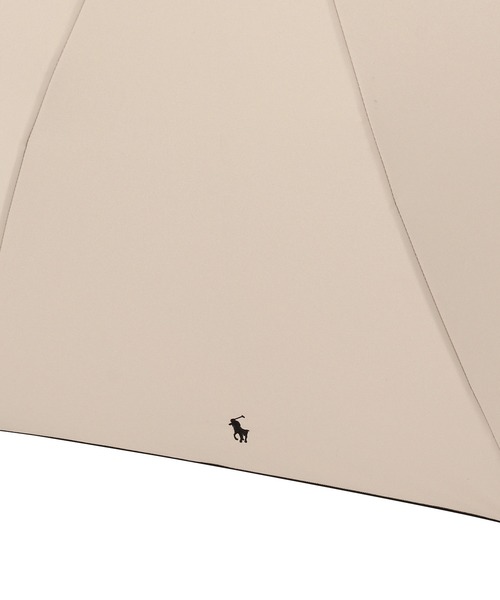 POLO RALPH LAUREN（ポロ ラルフ ローレン）の「遮光100％ 晴雨兼用日傘 長傘 ”ワンポイント　オーバロック”（長傘・レディース・オフホワイト/ブラック/ダークブルー/ベージュ・FREE）」の5枚目の写真