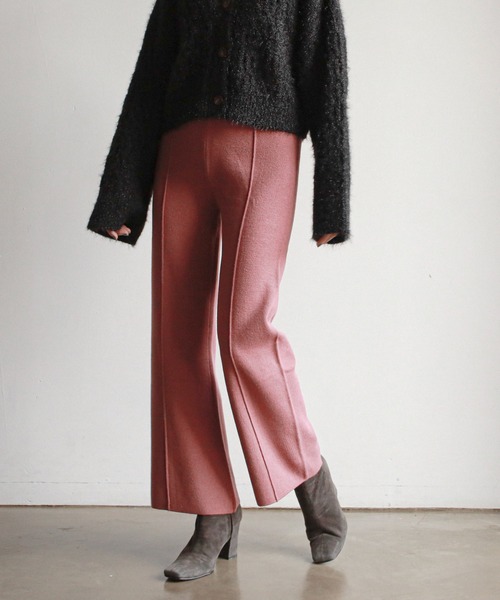 feepur（フェピュール）の「《ウォッシャブル》センターシームニットパンツ（その他パンツ・レディース・ブラック/ベージュ/ブラウン/ピンク/ブルーグレー・MEDIUM）」の5枚目の写真