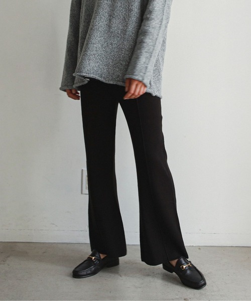 feepur（フェピュール）の「《ウォッシャブル》センターシームニットパンツ（その他パンツ・レディース・ブラック/ベージュ/ブラウン/ピンク/ブルーグレー・MEDIUM）」の3枚目の写真