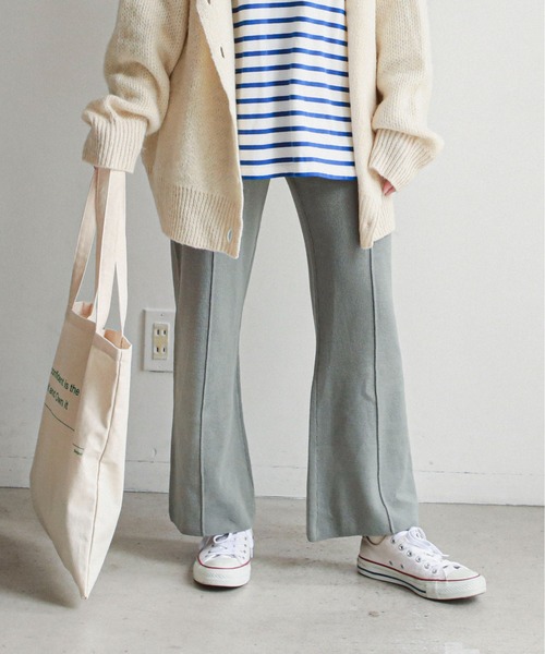 feepur（フェピュール）の「《ウォッシャブル》センターシームニットパンツ（その他パンツ・レディース・ブラック/ベージュ/ブラウン/ピンク/ブルーグレー・MEDIUM）」の6枚目の写真