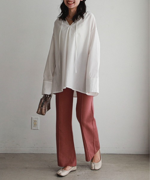 feepur（フェピュール）の「《ウォッシャブル》センターシームニットパンツ（その他パンツ・レディース・ブラック/ベージュ/ブラウン/ピンク/ブルーグレー・MEDIUM）」の17枚目の写真