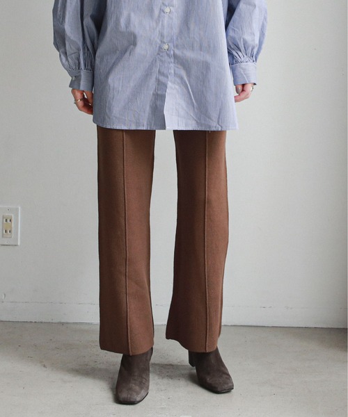 feepur（フェピュール）の「《ウォッシャブル》センターシームニットパンツ（その他パンツ・レディース・ブラック/ベージュ/ブラウン/ピンク/ブルーグレー・MEDIUM）」の20枚目の写真