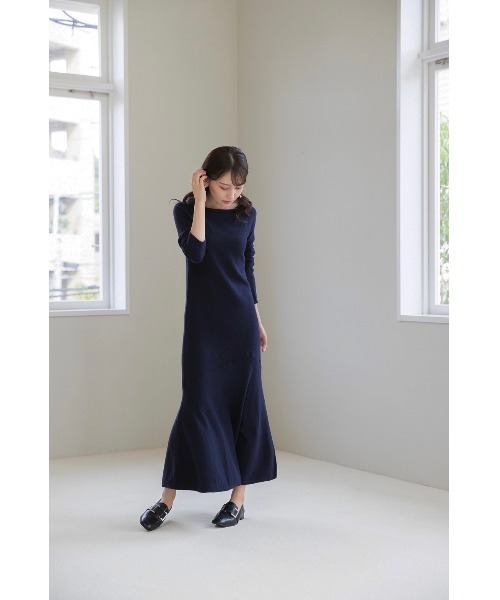 HALUHIROINE（ハルヒロイン）の「アシンメトリーヘムニットワンピース