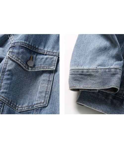 Ressaca(レサーカ)の「オーバーサイズ デニムジャケット Gジャン(デニムジャケット・メンズ・ブルー・M/L/XL)」の4枚目の写真