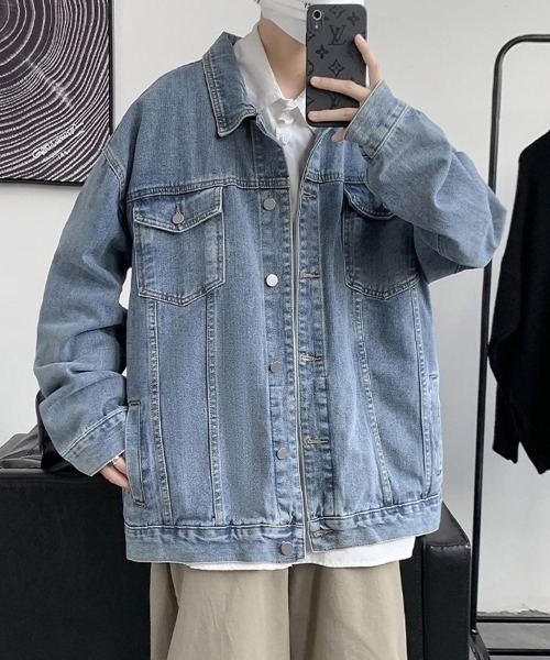 Ressaca(レサーカ)の「オーバーサイズ デニムジャケット Gジャン(デニムジャケット・メンズ・ブルー・M/L/XL)」の3枚目の写真