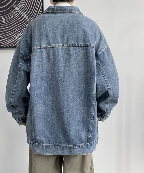 Ressaca(レサーカ)の「オーバーサイズ デニムジャケット Gジャン(デニムジャケット・メンズ・ブルー・M/L/XL)」の2枚目の写真