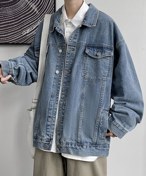 Ressaca(レサーカ)の「オーバーサイズ デニムジャケット Gジャン(デニムジャケット・メンズ・ブルー・M/L/XL)」の7枚目の写真