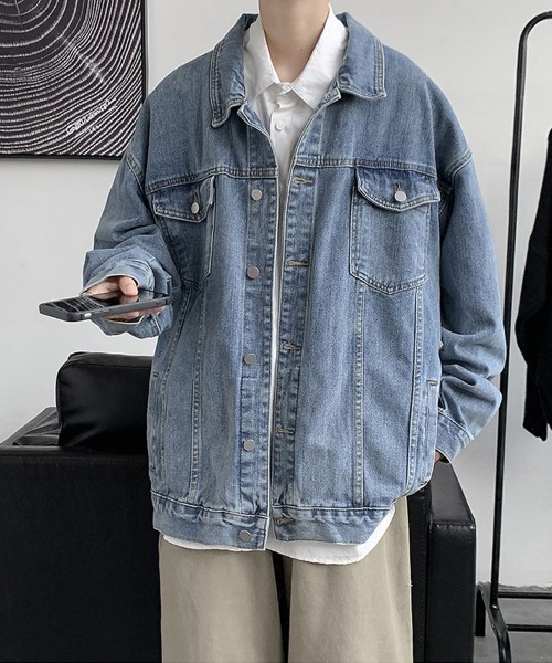 Ressaca(レサーカ)の「オーバーサイズ デニムジャケット Gジャン(デニムジャケット・メンズ・ブルー・M/L/XL)」の12枚目の写真