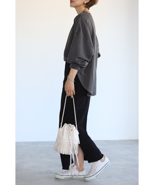 Bonjour Sagan（ボンジュールサガン）の「カーゴタイトロングスカート（スカート・レディース・ブラック/ブラウン/カーキ/キナリ/ベージュ・FREE）」の16枚目の写真