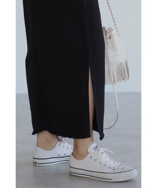 Bonjour Sagan（ボンジュールサガン）の「カーゴタイトロングスカート（スカート・レディース・ブラック/ブラウン/カーキ/キナリ/ベージュ・FREE）」の11枚目の写真