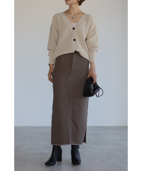 courreges vintage フランス製 ロングスカート 000 未使用 Courreges - 未使用 クレージュ ☆ ヴィンテージ レザー がま口