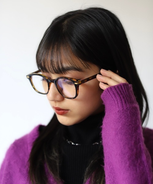 SHAGGIE(シャギー)の「ラウンドメガネ(メガネ・レディース・ブラウン/その他・FREE)」の2枚目の写真