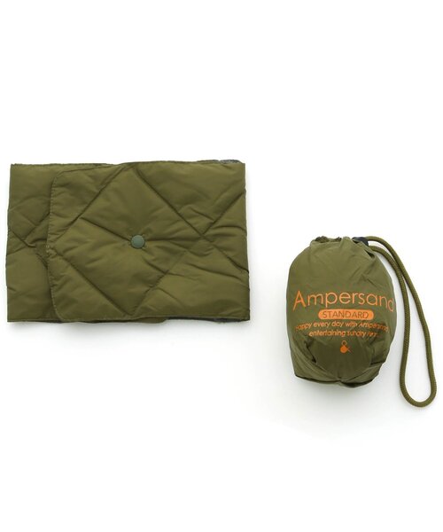 Ampersand（アンパサンド）の「/ライトダウンマフラー_撥水加工（マフラー・キッズ・ピンク/ブラック/カーキ/ベージュ・140/95/120）」の3枚目の写真