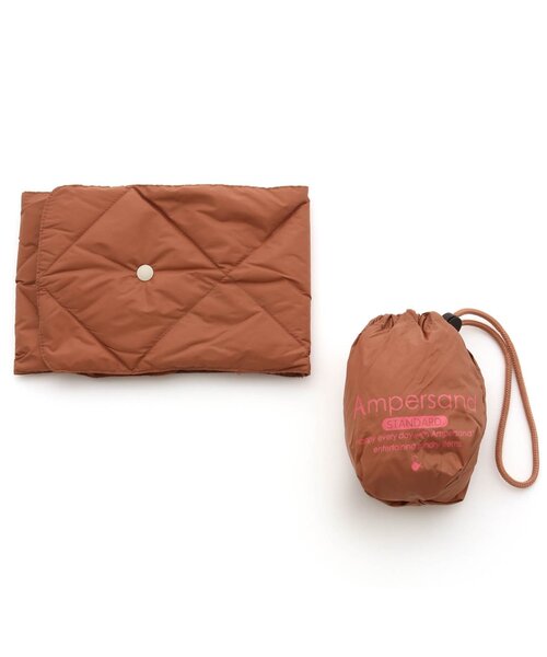 Ampersand（アンパサンド）の「/ライトダウンマフラー_撥水加工（マフラー・キッズ・ピンク/ブラック/カーキ/ベージュ・140/95/120）」の4枚目の写真