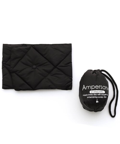 Ampersand（アンパサンド）の「/ライトダウンマフラー_撥水加工（マフラー・キッズ・ピンク/ブラック/カーキ/ベージュ・140/95/120）」の2枚目の写真