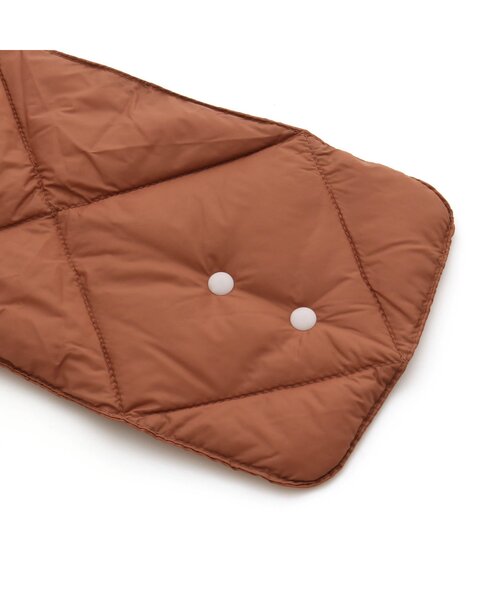 Ampersand（アンパサンド）の「/ライトダウンマフラー_撥水加工（マフラー・キッズ・ピンク/ブラック/カーキ/ベージュ・140/95/120）」の6枚目の写真