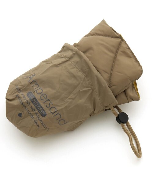 Ampersand（アンパサンド）の「/ライトダウンマフラー_撥水加工（マフラー・キッズ・ピンク/ブラック/カーキ/ベージュ・140/95/120）」の9枚目の写真