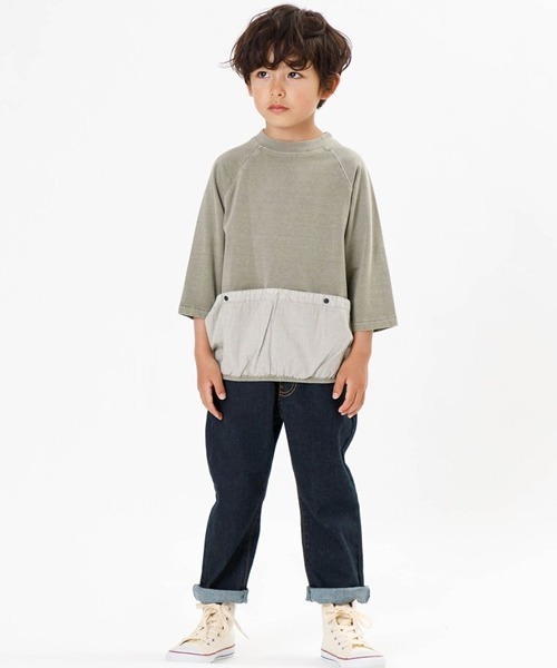 F.O.U(エフオーユー)の「F.O.U/エフオーユー 5ポケットデニム デニムパンツ 10分丈(デニムパンツ・キッズ・ブルー/ネイビー・130/140)」の5枚目の写真