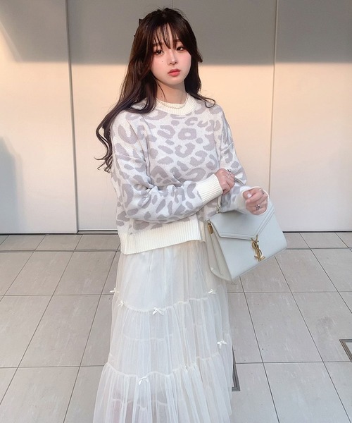 titty＆Co. PETIT by poyo（ティティーアンドコープティバイポヨ）の「【過去品番】【titty&Co.PETIT by POYO】チュールティアードミディスカート（スカート・レディース・ホワイト・FREE）」の20枚目の写真