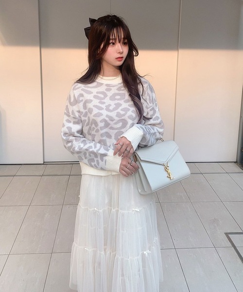 titty＆Co. PETIT by poyo（ティティーアンドコープティバイポヨ）の「【過去品番】【titty&Co.PETIT by POYO】チュールティアードミディスカート（スカート・レディース・ホワイト・FREE）」の21枚目の写真