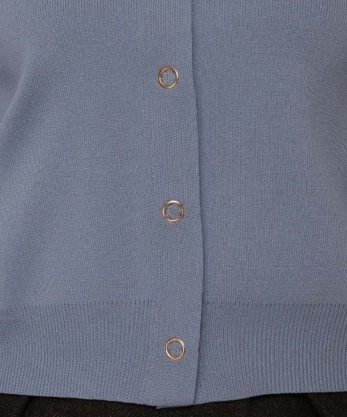 REDYAZEL（レディアゼル）の「ニットブルゾン（カーディガン/ボレロ・レディース・ベージュ/サックスブルー/ネイビー・FREE）」の12枚目の写真