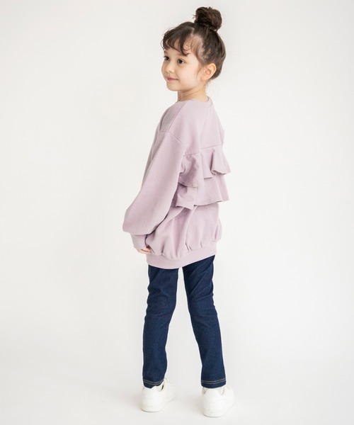 BRANSHES（ブランシェス）の「バックフリルチュニック（スウェット・キッズ・ブラック/ピンク/グリーン・130/140/110/120/100/90/150）」の13枚目の写真