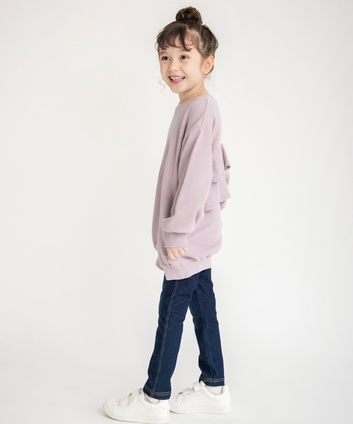 BRANSHES（ブランシェス）の「バックフリルチュニック（スウェット・キッズ・ブラック/ピンク/グリーン・130/140/110/120/100/90/150）」の14枚目の写真