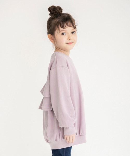 BRANSHES（ブランシェス）の「バックフリルチュニック（スウェット・キッズ・ブラック/ピンク/グリーン・130/140/110/120/100/90/150）」の19枚目の写真